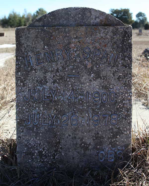 Henry Span Gravestone Photo