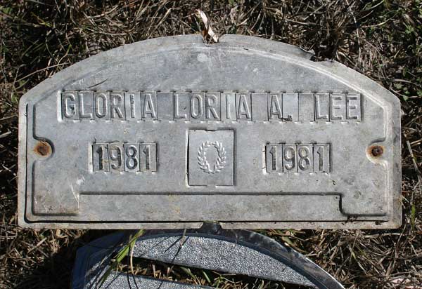 Gloria Loria A. Lee Gravestone Photo