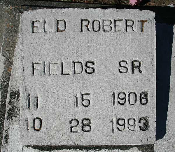 Eld Robert Fields Gravestone Photo