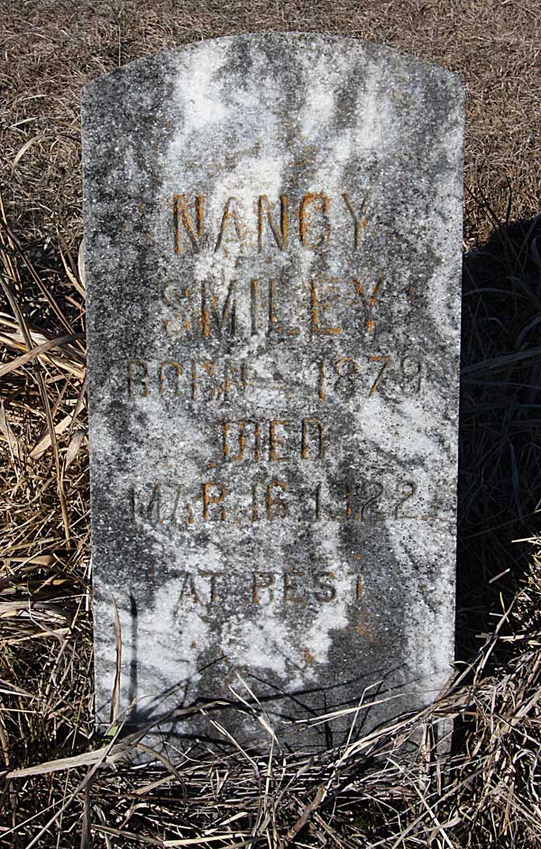 Nancy Smiley Gravestone Photo