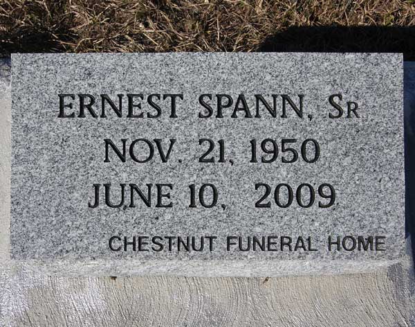 Ernest Spann Gravestone Photo
