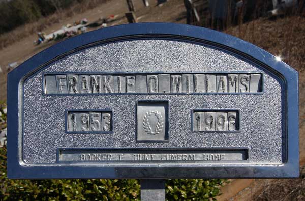Frankie O. Williams Gravestone Photo