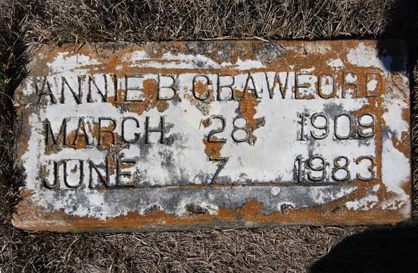 Annie B. Crawford Gravestone Photo