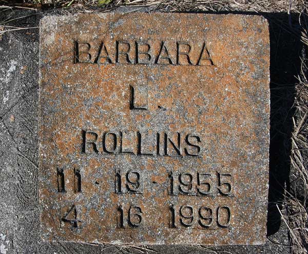 Barbara L. Rollins Gravestone Photo