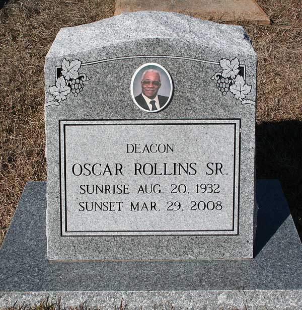 Oscar Rollins Gravestone Photo