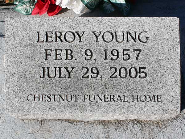 Leroy Young Gravestone Photo