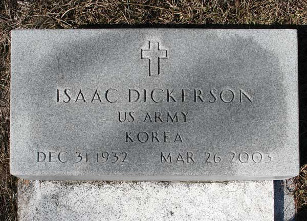 Isaac Dickerson Gravestone Photo