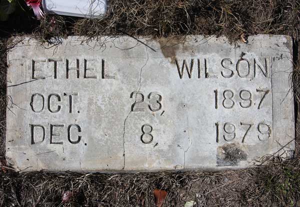 Ethel Wilson Gravestone Photo