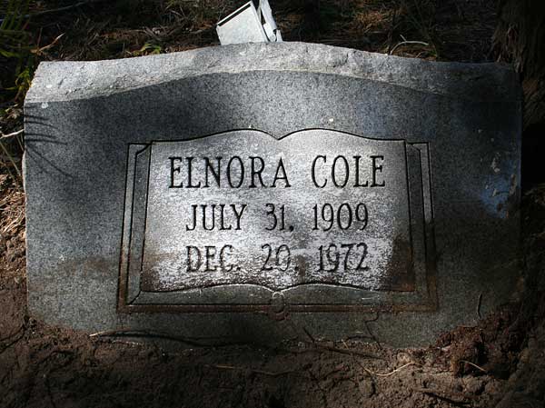 Elnora Cole Gravestone Photo