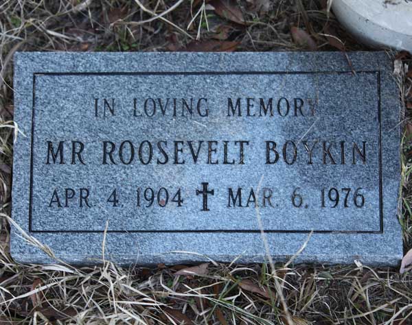 Roosevelt Boykin Gravestone Photo