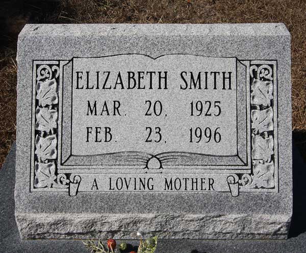 Elizabeth Smith Gravestone Photo