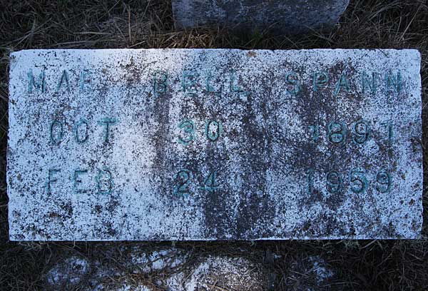 Mae Bell Spann Gravestone Photo