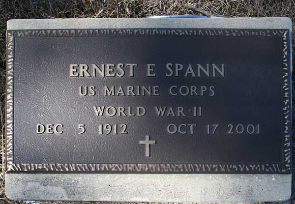 Ernest E. Spann Gravestone Photo