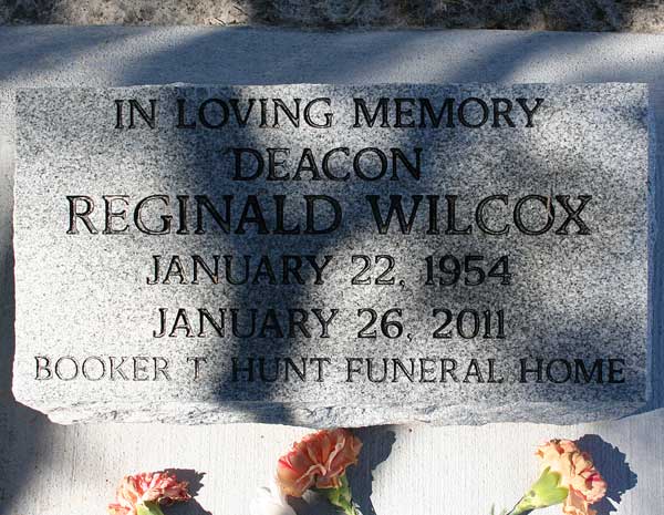 Deacon Reginald Wilcox Gravestone Photo