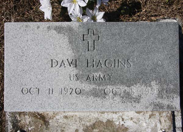 Davi Hagins Gravestone Photo