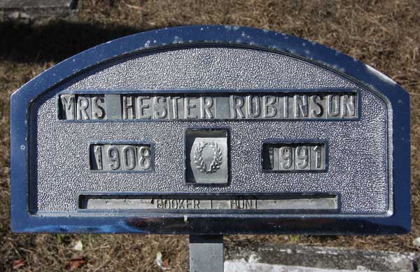 Hester Robinson Gravestone Photo