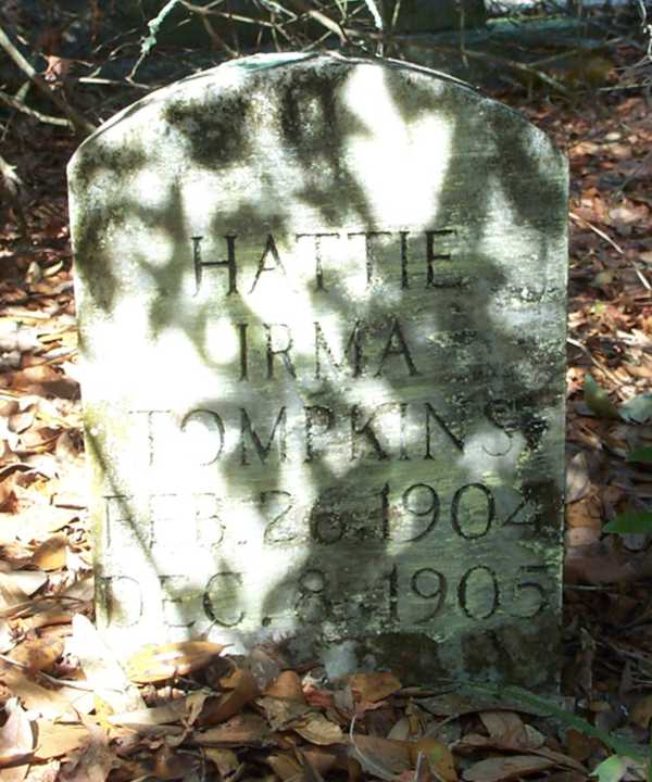 Hattie Irma Tompkins Gravestone Photo