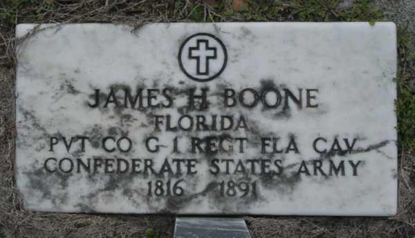James H. Boone Gravestone Photo