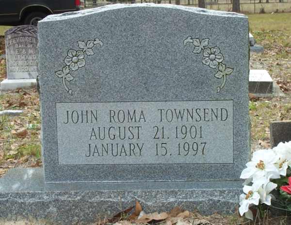 John Roma Townsend Gravestone Photo