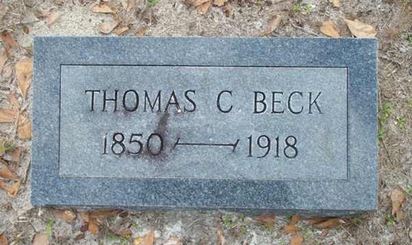Thomas C. Beck Gravestone Photo