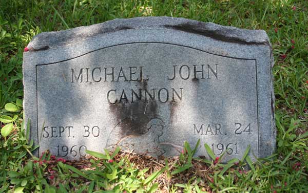 Michael John Cannon Gravestone Photo