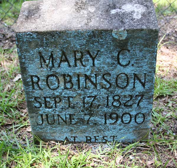 Mary C. Robinson Gravestone Photo