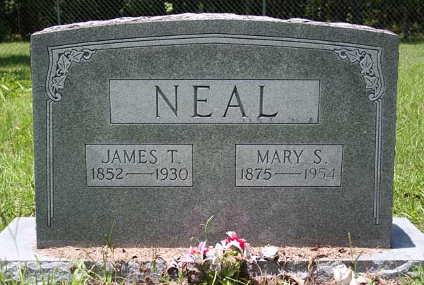 James T. & Mary S. Neal Gravestone Photo