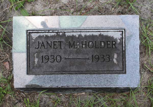 Janet M. Holder Gravestone Photo