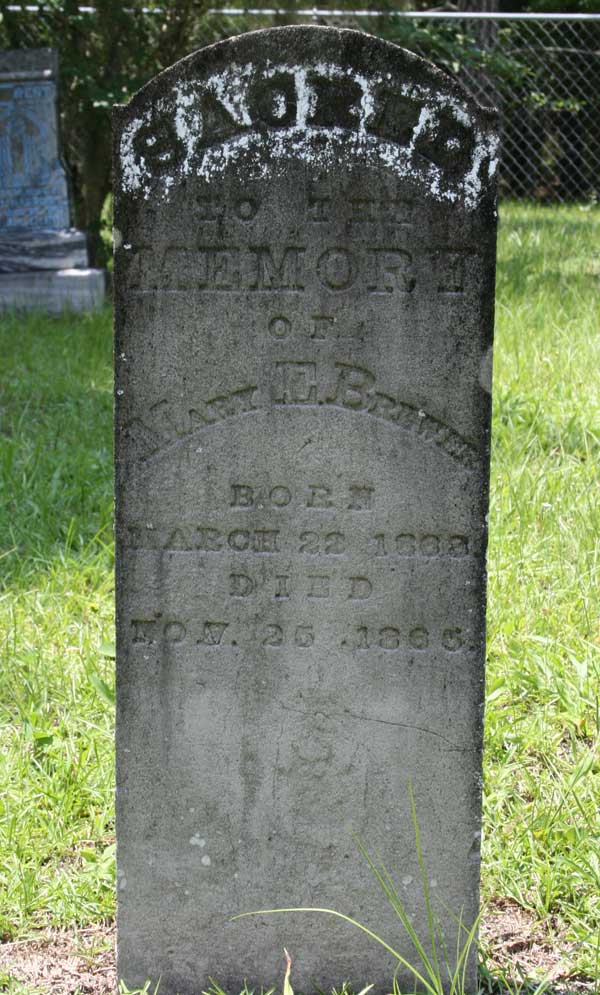 Mary E. Brewer Gravestone Photo
