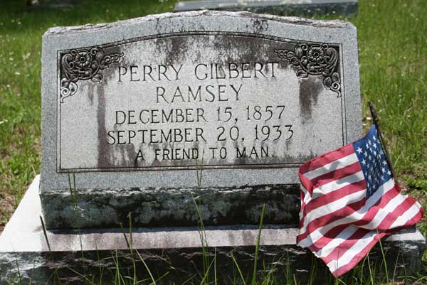 Perry Gilbert Ramsey Gravestone Photo