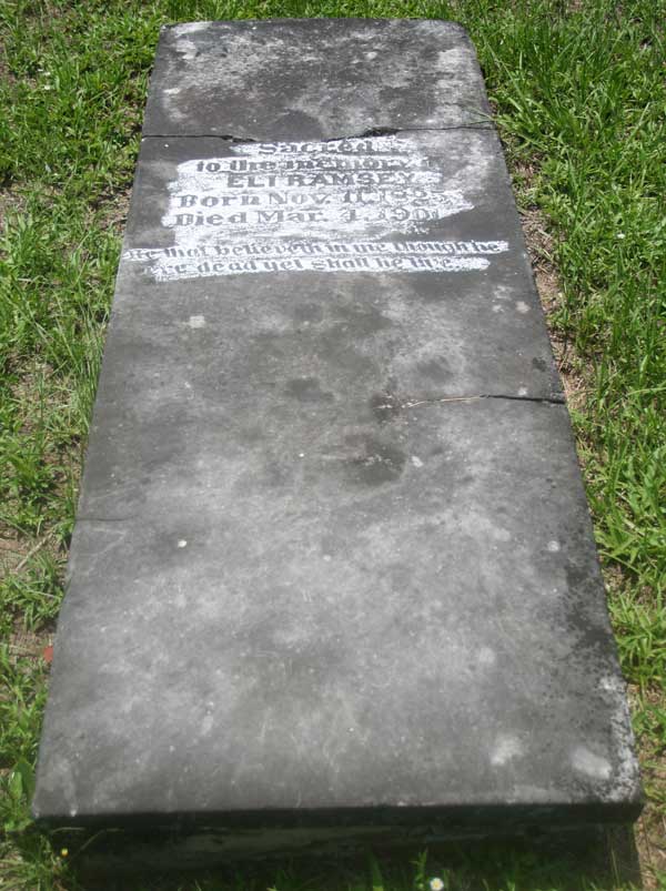 Eli Ramsey Gravestone Photo