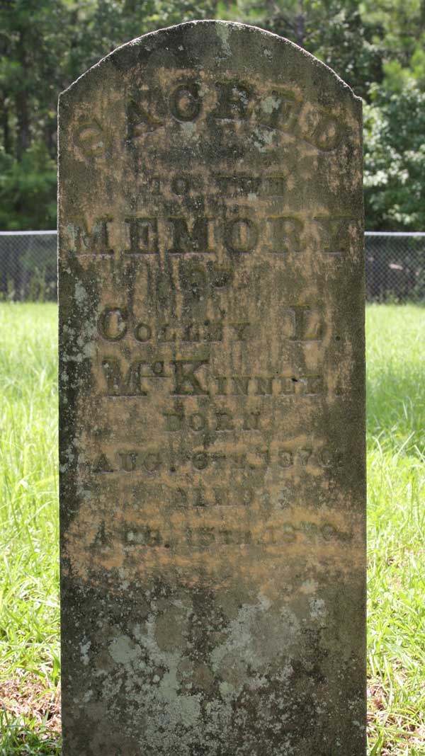 Colley L. McKinney Gravestone Photo