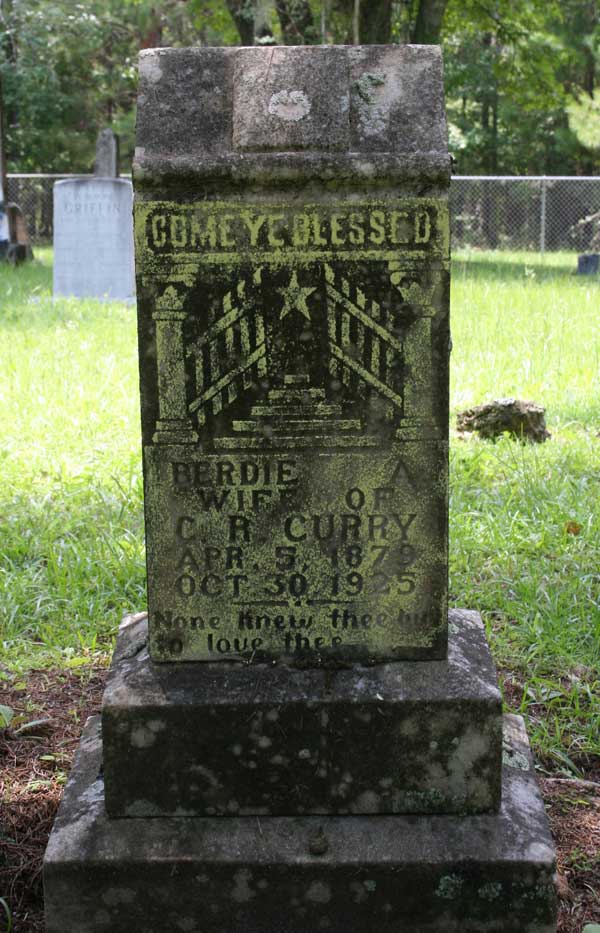 Berdie A. Curry Gravestone Photo
