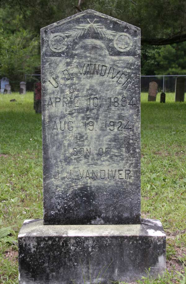 U.D. Vandiver Gravestone Photo