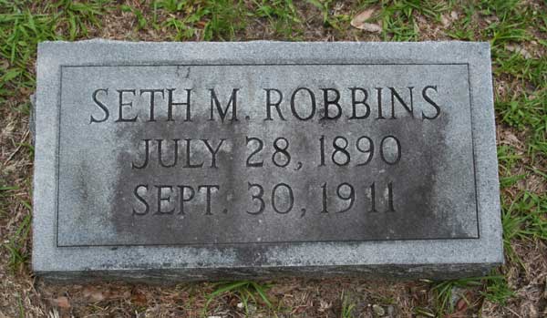 Seth M. Robbins Gravestone Photo
