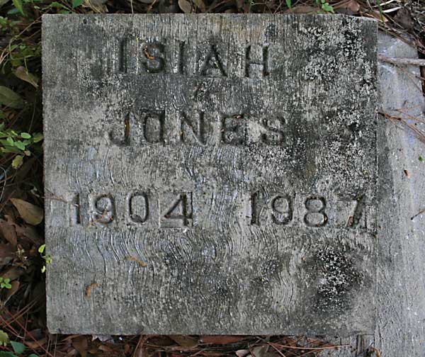 Isiah Jones Gravestone Photo
