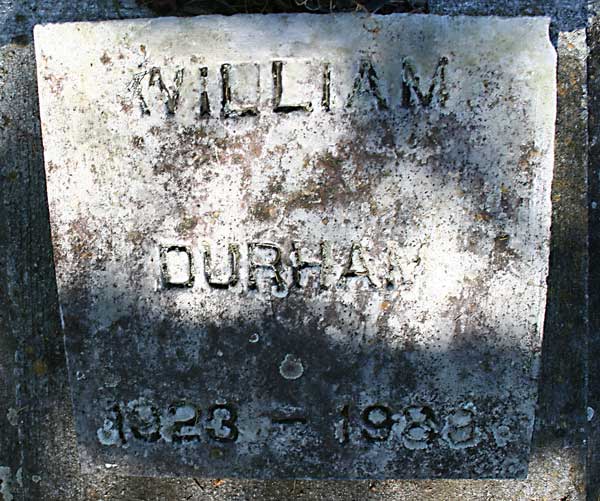 WILLIAM DURHAM Gravestone Photo