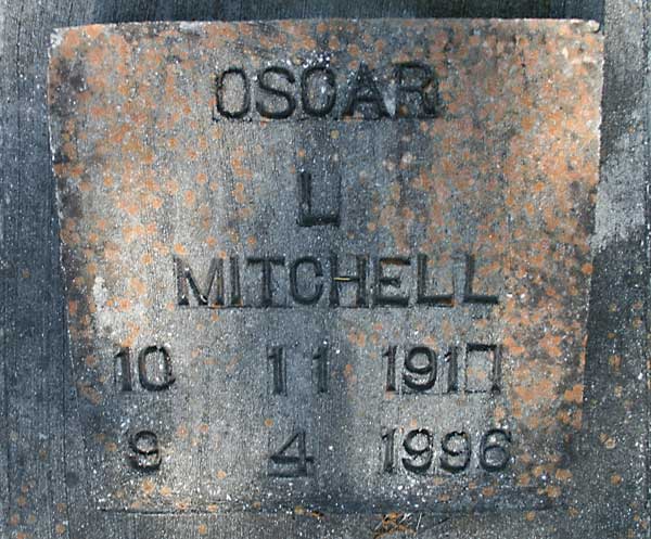 OSCAR L. MITCHELL Gravestone Photo