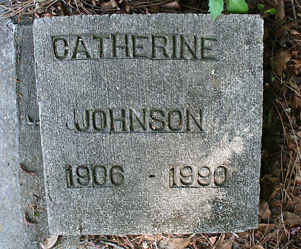 Catherine Johnson Gravestone Photo