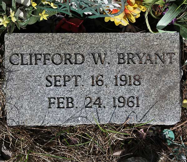 Clifford W. Bryant Gravestone Photo