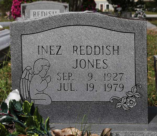 Inez Reddish Jones Gravestone Photo