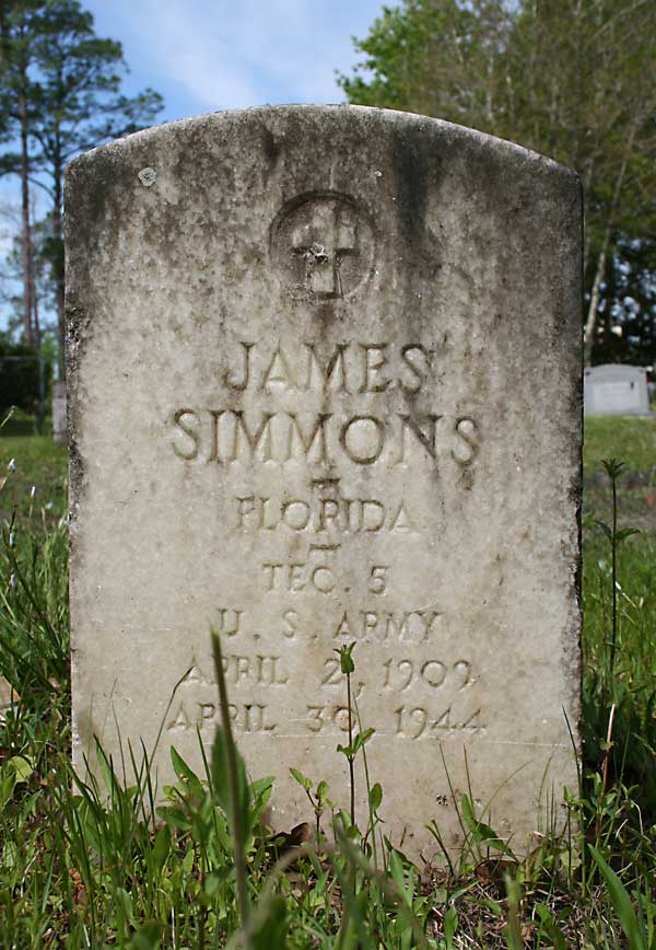 James Simmons Gravestone Photo