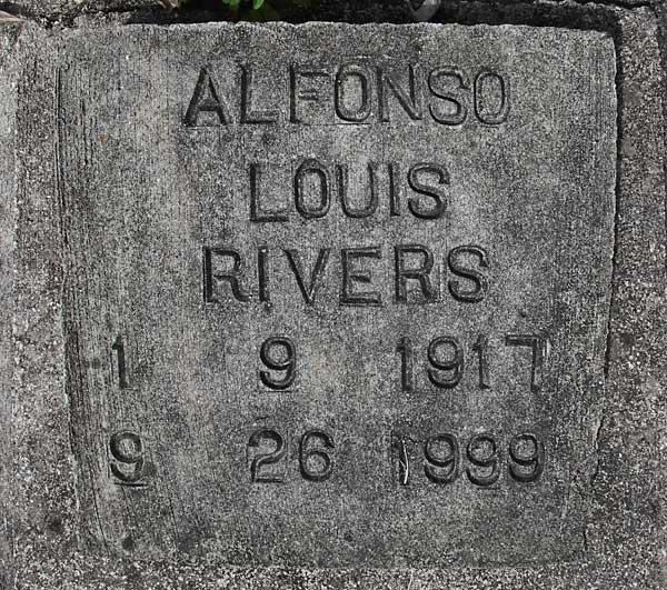 Alfonso Louis Rivers Gravestone Photo
