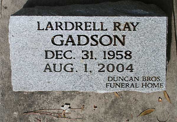 Lardrell Ray Gadson Gravestone Photo