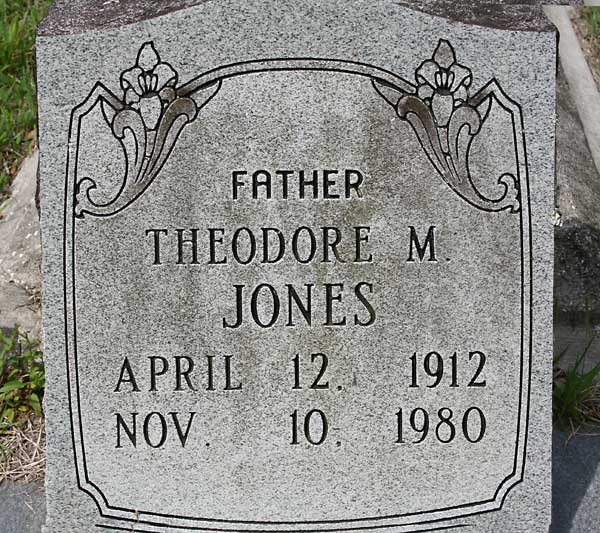 Theodore M. Jones Gravestone Photo