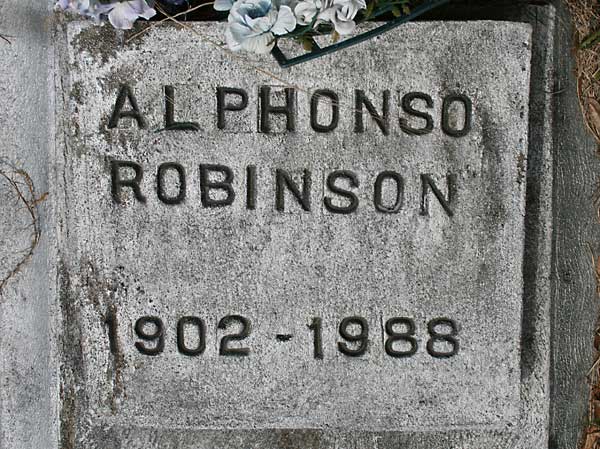 Alphonso Robinson Gravestone Photo