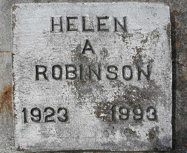Helen A. Robinson Gravestone Photo