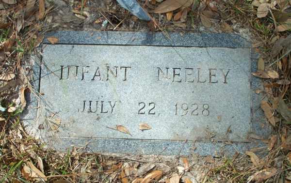 Infant Neeley Gravestone Photo