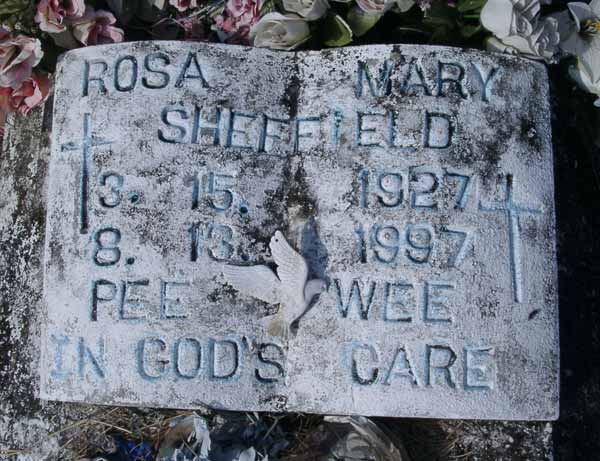 Rosa Mary Sheffield Gravestone Photo