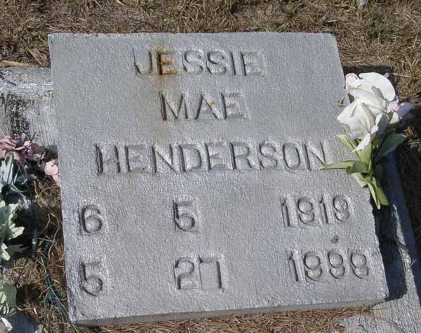 Jessie Mae Henderson Gravestone Photo